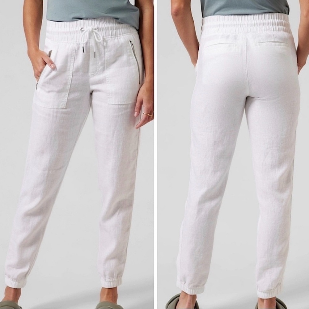 Athleta Cabo Linen Joggers